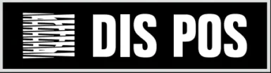logo dispost white black